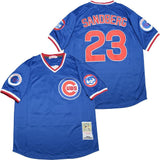 Chicago Cubs #23 Ryne Sandberg Cubs 23 Blue Pullover 1984 Retro