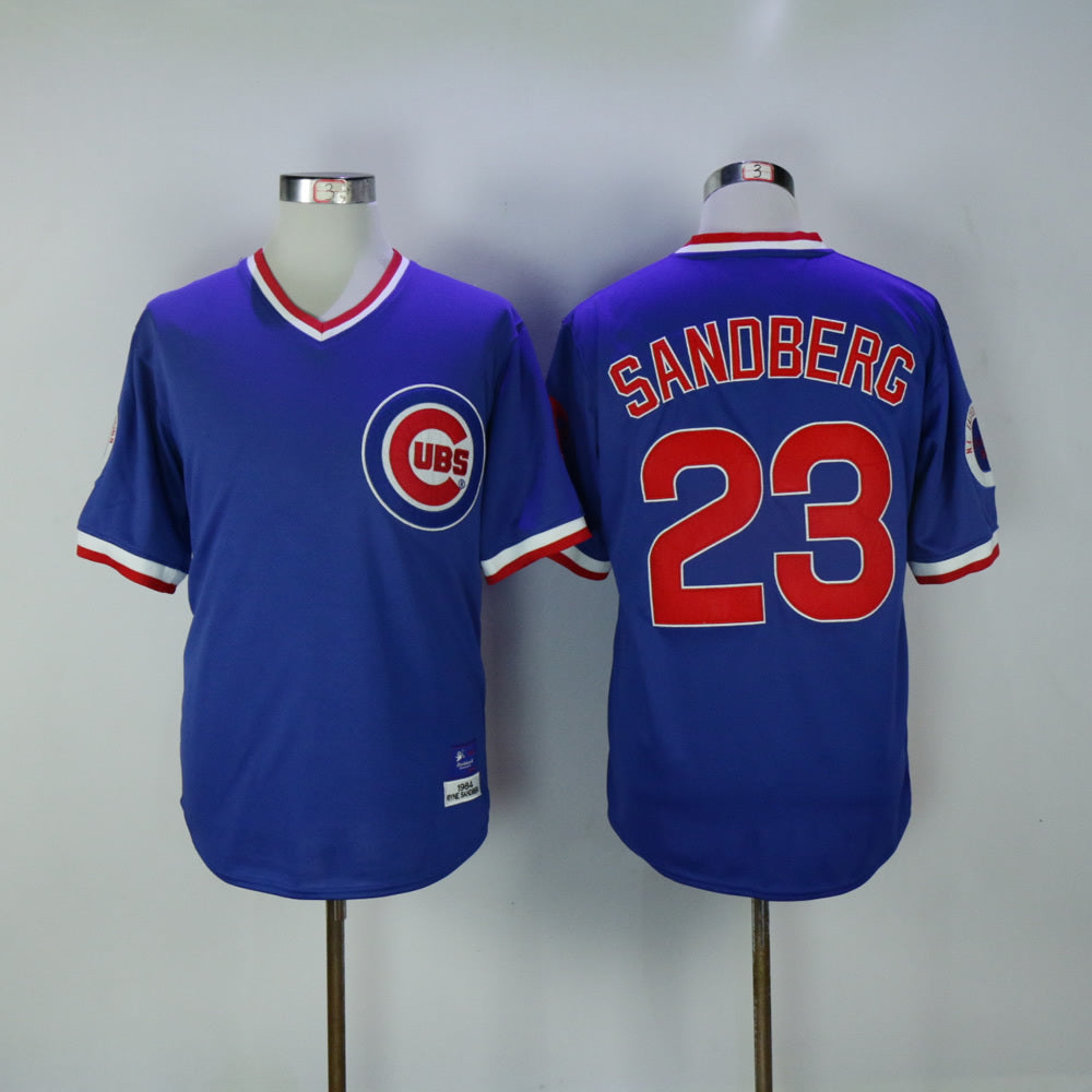 Chicago Cubs #23 Ryne Sandberg Cubs 23 Blue Retro