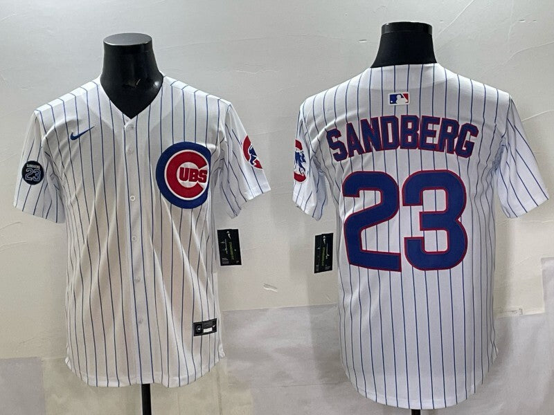 Chicago Cubs #23 Ryne Sandberg Cubs Adult Style 10