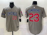 Chicago Cubs #23 Ryne Sandberg Cubs Adult Style 13