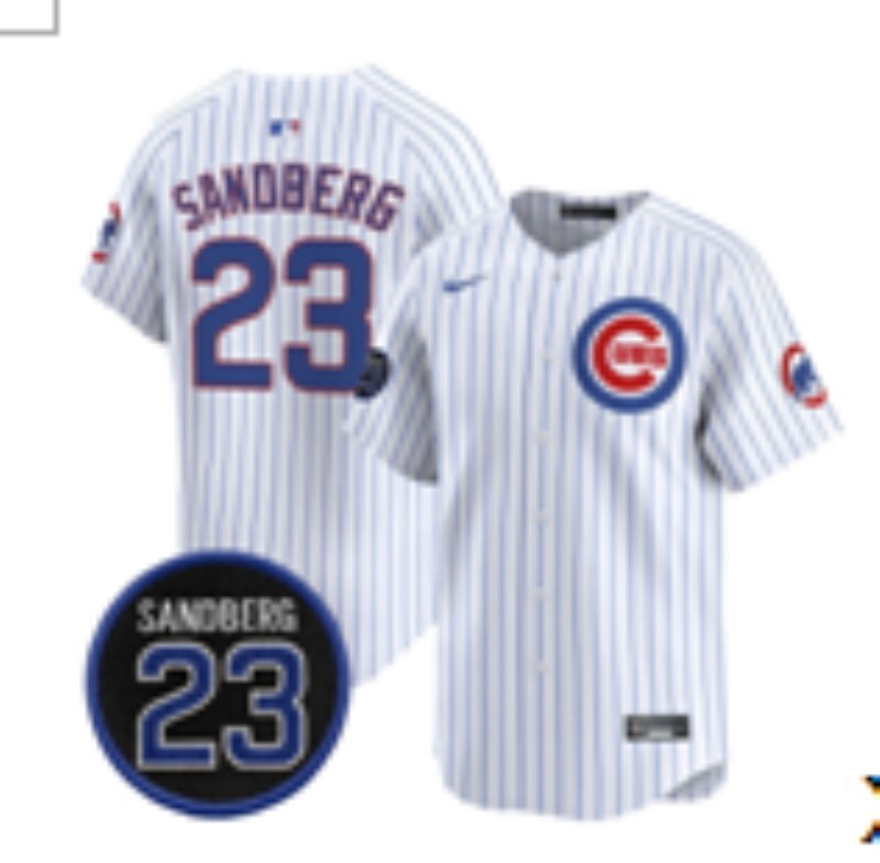 Chicago Cubs #23 Ryne Sandberg Cubs Adult Style 2