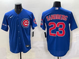 Chicago Cubs #23 Ryne Sandberg Cubs Adult Style 8