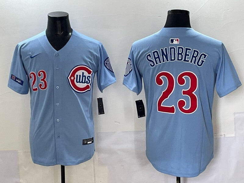 Chicago Cubs #23 Ryne Sandberg Cubs Retro Adult Style 3