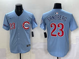 Chicago Cubs #23 Ryne Sandberg Cubs Retro Adult Style 3