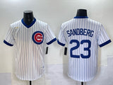 Chicago Cubs #23 Ryne Sandberg Cubs Retro Adult Style 7