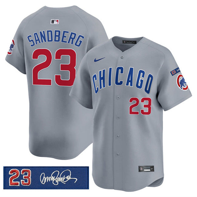 Chicago Cubs #23 Ryne Sandberg Gray 'Ryne Sandberg Tribute' Vapor Limited V3