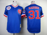 Chicago Cubs #31 Greg Maddux Cubs 31 Blue Retro 3 Logo