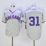 Chicago Cubs #31 Greg Maddux Cubs 31 Hemp Gray 1968 Retro Style 2