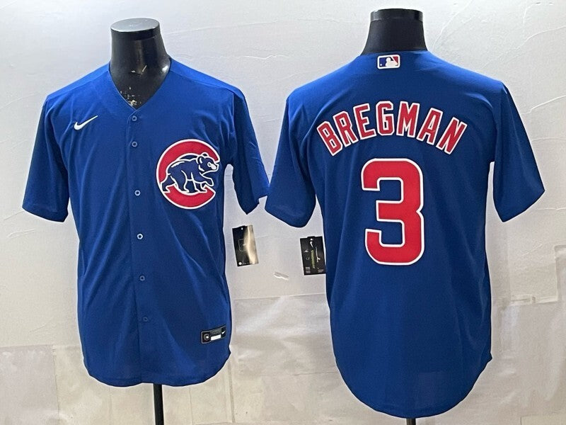 Chicago Cubs #3 Alex Bregman Cubs Adult Style 3