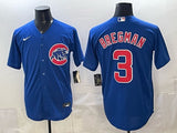 Chicago Cubs #3 Alex Bregman Cubs Adult Style 3