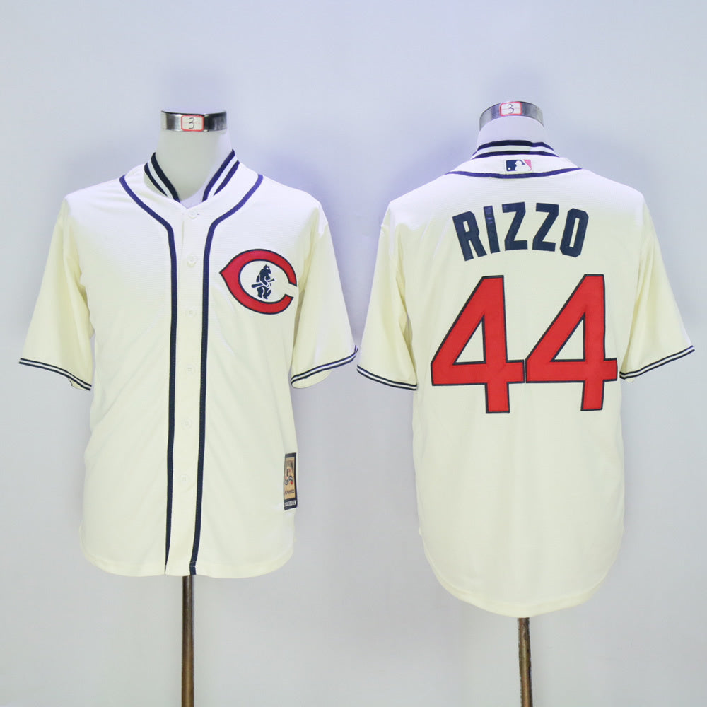 Chicago Cubs #44 Anthony Rizzo Cubs 44 Off-White 1929 Retro