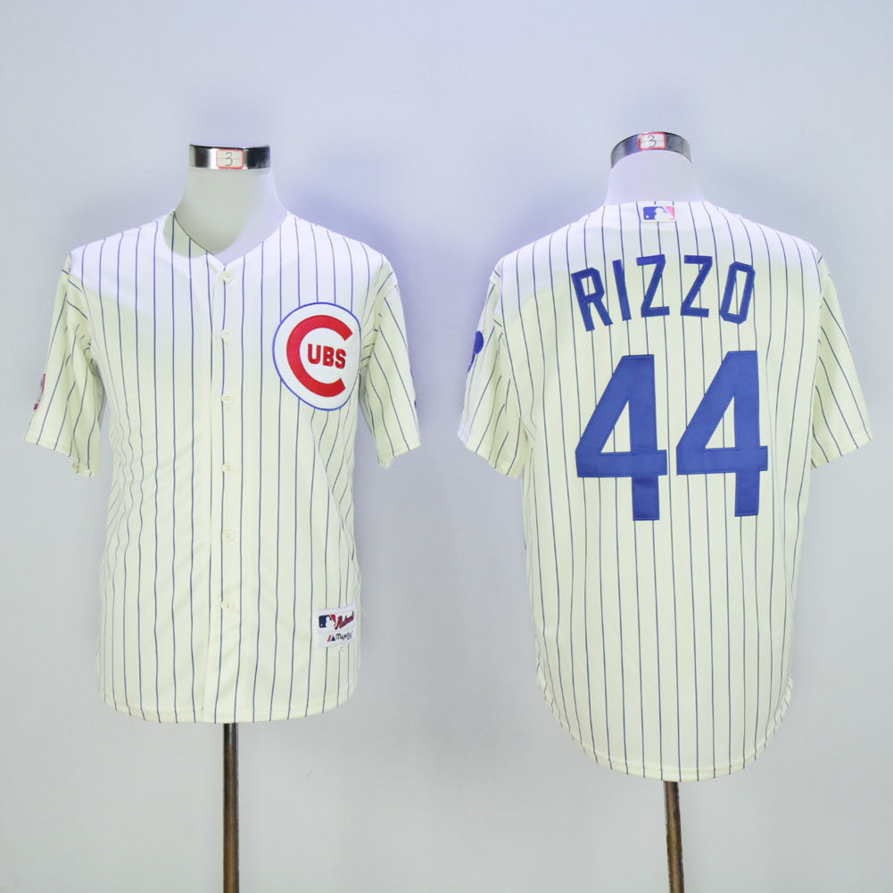 Chicago Cubs #44 Anthony Rizzo Cubs 44 Off-White 1969 Retro