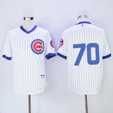 Chicago Cubs #70 Cubs 70 White Blue 1988 Retro Pullover