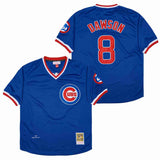 Chicago Cubs #8 Andre Dawson Cubs 8 Blue Pullover 1987 Retro