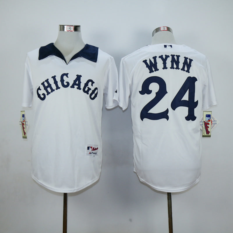 Chicago White Sox #24 White Sox 24 White Inverted