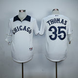 Chicago White Sox #35 Frank Thomas White Sox 35 White Inverted Style 1
