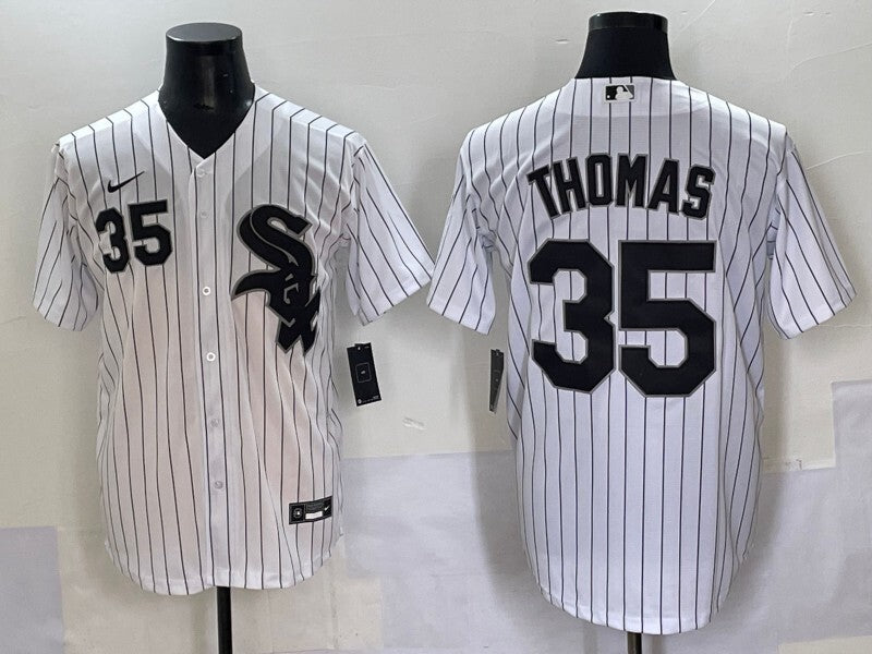 Chicago White Sox #35 Frank Thomas White Sox Adult Style 1