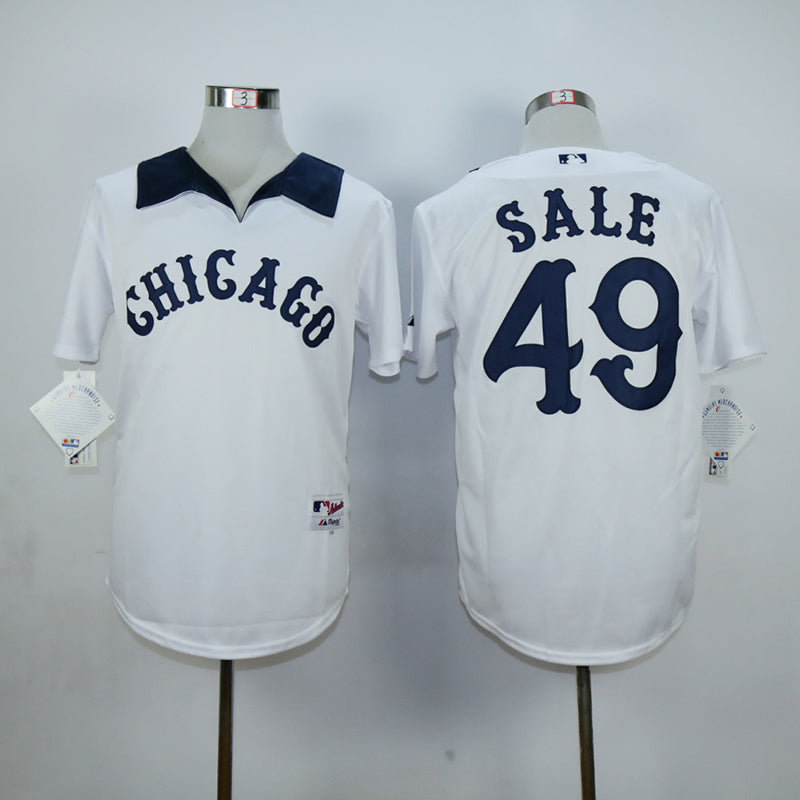 Chicago White Sox #49 White Sox 49 White Inverted