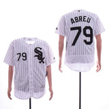 Chicago White Sox #79 Jose Abreu White Sox 79 White Black Elite Style 2