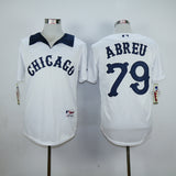 Chicago White Sox #79 Jose Abreu White Sox 79 White Inverted