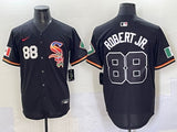 Chicago White Sox #88 Luis Robert Jr. White Sox 7 Rainbow Style 1