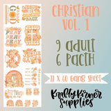 Christian DTF Transfer Gang Sheet, 22 x 60