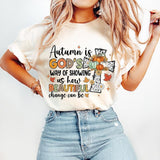 Christian Fall T-Shirt, Fall Cross T-Shirt, Fall Shirt Religious Jesus T-Shirt, Dalmatian Doodle T-Shirt,Autumn T-Shirt,Pumpkin T-Shirt