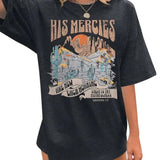 Christian Oversized Tshirts Woman Jesus Faith Tshirt Bible Verse Shirts Casual Christians Inspirational Tee Tops Womenswear Underwear