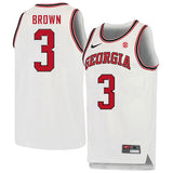 Christian Brown 3 Crew Neck White