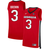 Christian Brown 3 V Collar Red