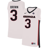 Christian Brown 3 V Collar White