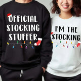 Christmas Couples Matching Sweatshirt, Matching Christmas Sweatshirt, Xmas Couple Shirt, Funny Christmas Sweatshirt, Official Stocking Stuffer, Family Christmas