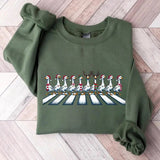 Christmas Ducks Sweatshirt, Funny Animals Christmas Sweatshirt, Farm Lover Gift Sweaters Funny Christmas Goose Shirt Crewneck Casual