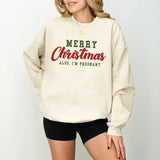 Christmas Pregnancy Announcement Sweatshirt, Christmas Pregnancy Reveal, Xmas Baby Reveal, Christmas Announcement Mom to be Maternity Shirt
