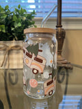 Christmas Van Libby Glass