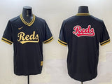Cincinnati Reds Reds Black Gold Adult Style 1