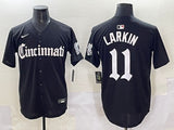 Cincinnati Reds #11 Barry Larkin Reds 5 Collaboration Style 2