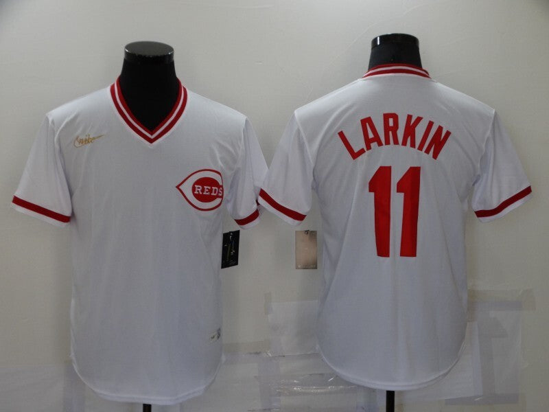 Cincinnati Reds #11 Barry Larkin Retro Adult 672