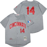 Cincinnati Reds #14 Pete Rose Reds 14 Hemp Gray Retro Style 2