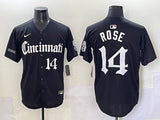 Cincinnati Reds #14 Pete Rose Reds 5 Collaboration Style 1