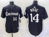 Cincinnati Reds #14 Pete Rose Reds 5 Collaboration Style 2