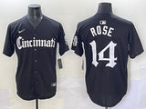 Cincinnati Reds #14 Pete Rose Reds 5 Collaboration Style 4