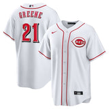 Cincinnati Reds #21 Hunter Greene Home Replica Jersey - White