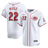 Cincinnati Reds #22 Luke Maile Home Limited Player Jersey - White