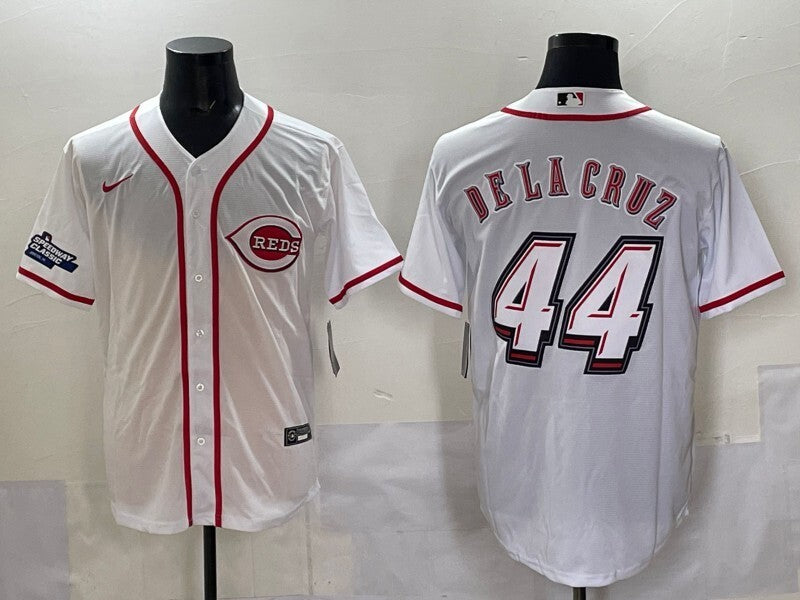 Cincinnati Reds #44 Elly De La Cruz Reds Collaboration Style 1