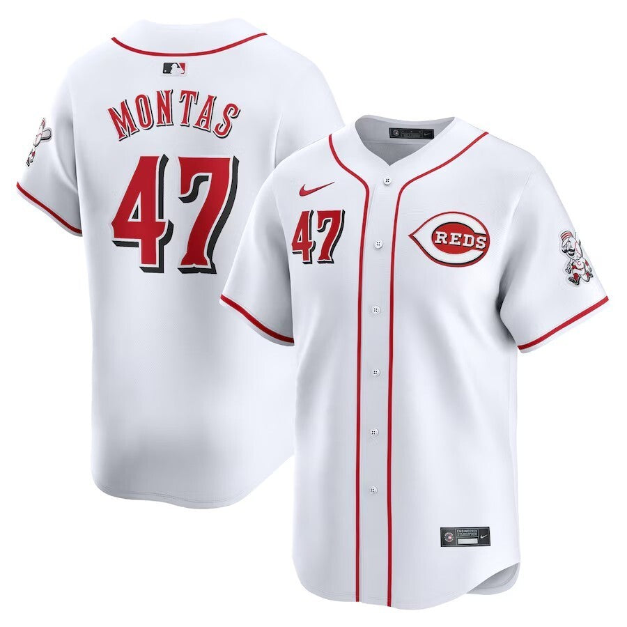 Cincinnati Reds #47 Frankie Montas Home Limited Player Jersey - White