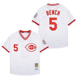 Cincinnati Reds #5 Johnny Bench Style 3 Baseball Jersey