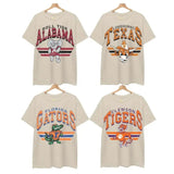 Classic College Mascot Crewneck T-Shirt, For Man And Woman
