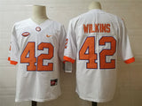 Clemson Tigers #42 Wilkins Tigers Style 1