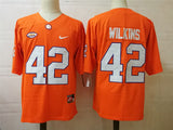 Clemson Tigers #42 Wilkins Tigers Style 2